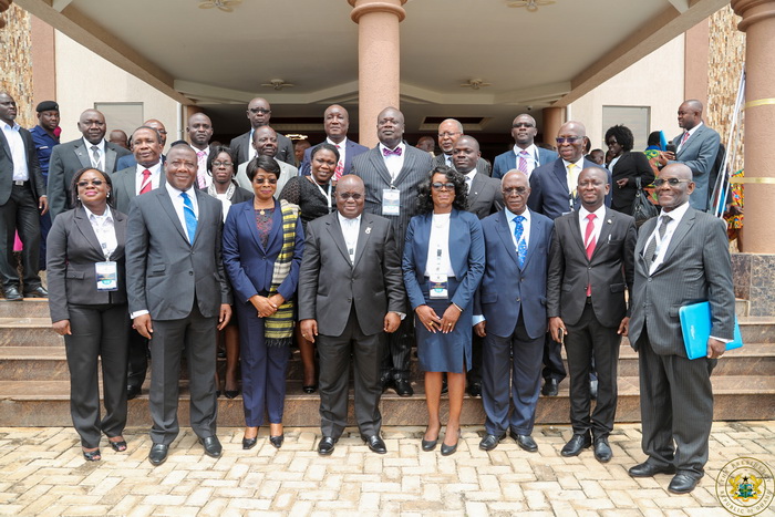 President AKufo-Addo with the leadership of the Ghana Bar Association